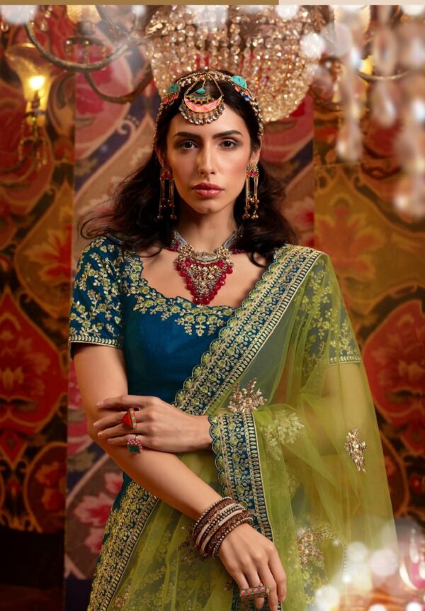 Blue Lehenga with Heavy Embroidery