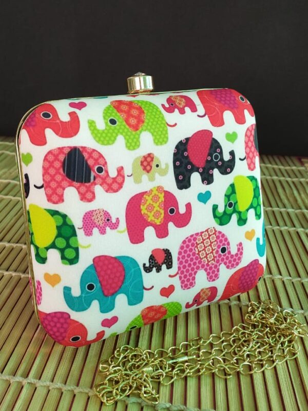 Elephant Print Trendy Clutch